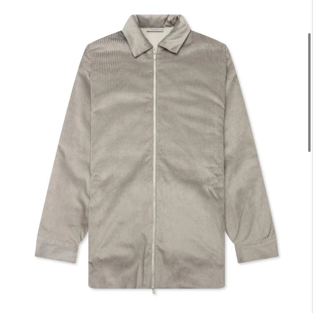 Fear of God Essentials Zip-Up Corduroy Shirt Jacket
